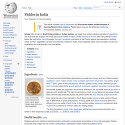 Indian pickle