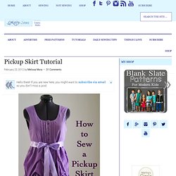 Melly Sews: Pickup Skirt Tutorial