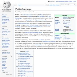 Pictish language