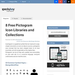 8 Free Pictogram Icon Libraries and Collections : Speckyboy Design Magazine