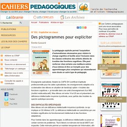 Des pictogrammes pour expliciter