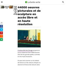 44000 oeuvres picturales et de sculpture en accès libre et en haute résolution