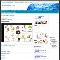 Picture Dictionary Online - Dictionary for Kids