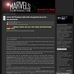 Canon 5D/7D Picture Style with Cine-gamma (S) Curve – free download « Marvelsfilm’s Blog