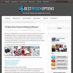 15 Best Free Picture Editing Software