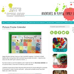 Picture Frame Calendar