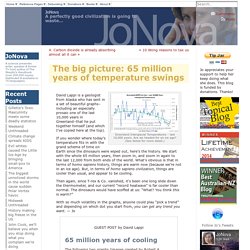 The big picture: 65 million years of temperature swings