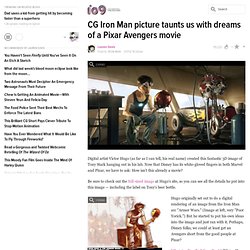 CG Iron Man picture taunts us with dreams of a Pixar Avengers movie