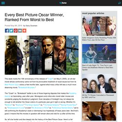Every Best Picture Oscar Winner, Ranked From Worst to Best