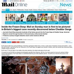 Mail on Sunday Man is first to be pictured in Britain's biggest hole (look carefully at the very centre)