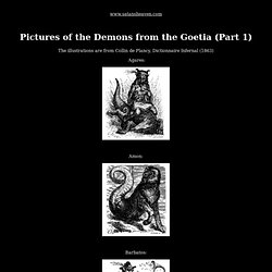 Pictures of the demons from the goetia