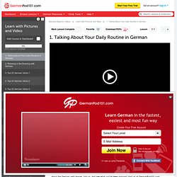 Learn German » Learn with Pictures and Video S3 #1 - Talking About Your Daily Routine in German