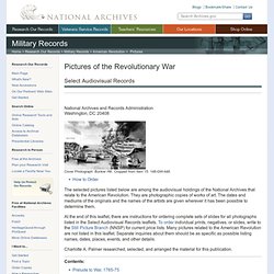 Pictures of the Revolutionary War