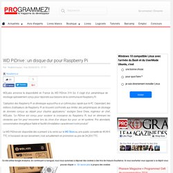 WD PiDrive : un disque dur pour Raspberry Pi