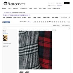 The 4-5 piece French wardrobe #5 - Page 53 - the Fashion Spot