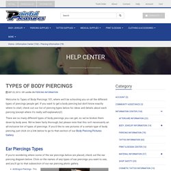 Types of Body Piercings