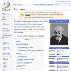 Pierre Janet 1859-1947