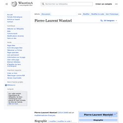 Pierre-Laurent Wantzel