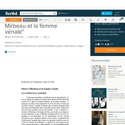 "Octave Mirbeau et la femme vénale"