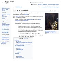 Pierre philosophale