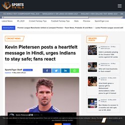 Kevin Pietersen heartfelt Hindi message