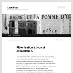 Piétonisation écoles à Lyon et concertation.