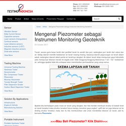 Mengenal Piezometer sebagai Instrumen Monitoring Geoteknik