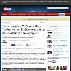 Pierre Pigaglio,P&T Consulting : "la France met la charrue avant