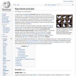 Pigeonhole principle
