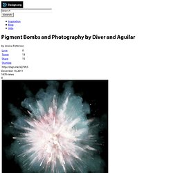 Pigment Bombs and Photography by Diver and Aguilar