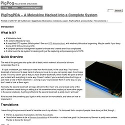 PDA - A Moleskine Hacked into a Complete System