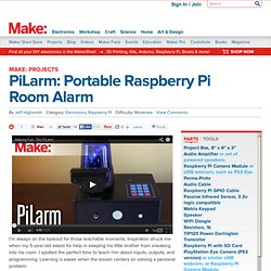 PiLarm: Portable Raspberry Pi Room Alarm