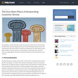 The Four Main Pillars of Outstanding Customer Service