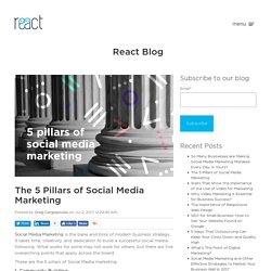 The 5 Pillars of Social Media Marketing