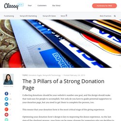 The 3 Pillars of a Strong Donation Page