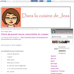 Pilons de poulet sauce cancoillotte au cookeo - Dans la cuisine de Jess