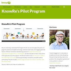 Pilot KnowRe · KnowRe