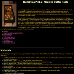 Pinball Coffee Table