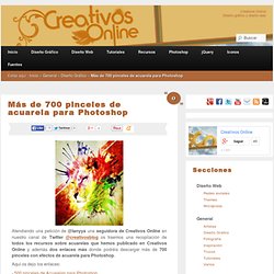 Más de 700 pinceles de acuarela para Photoshop