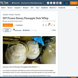 Frozen Pineapple Dole Whip - Disney's Official Recipe