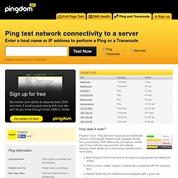 Ping and Traceroute