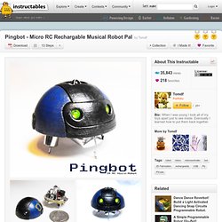Pingbot - Micro RC Rechargable Musical Robot Pal