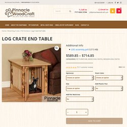 Log Crate End Table