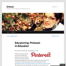 Edu-pinning: Pinterest in Education « ErHead