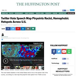 Twitter Hate Speech Map Pinpoints Racist, Homophobic Hotspots Across U.S.
