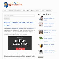 Pinreach: Un moyen d'analyser son compte Pinterest