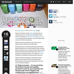 7 pins trending on Pinterest this week