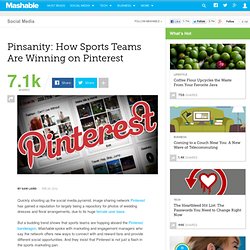 Pinsanity: How Sports Teams Are Winning on Pinterest