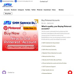 Buy real Pinterest Accounts Recovery Guaranty