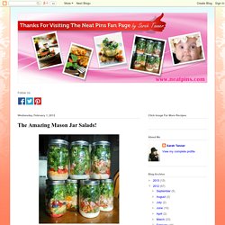 I Love Pinterest: Mason Jar Salads!